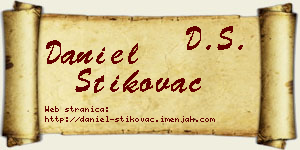 Daniel Štikovac vizit kartica